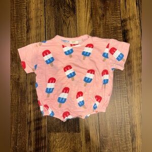 SIIX Baby Girl Bomb Pop Bubble Romper Size 0-3 Month